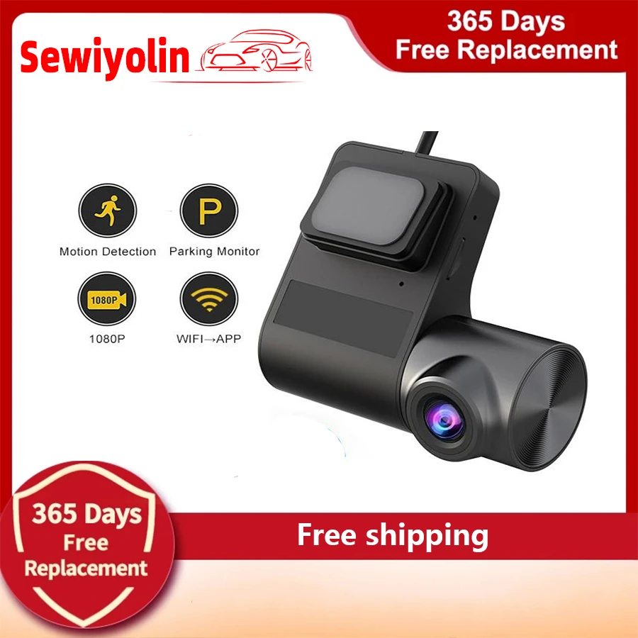 

Car DVR Camera Video Recorder HD Dash Cam G-sensor 170° Wide Angle Auto With Buck Line Wifi For 24 Hour Parking Monitoring