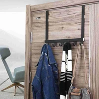 punch free coat hook behind door wall hanger hanging door back towel cap handbag clothes shelf room bedroom rack living