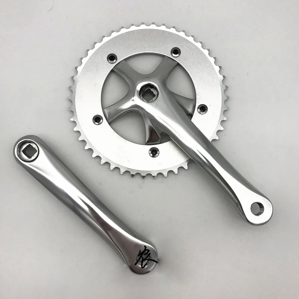 Fixie велосипед Crankset 46T BCD130 biciclet Алюминиевый одиночный скоростной трек шоссейный с