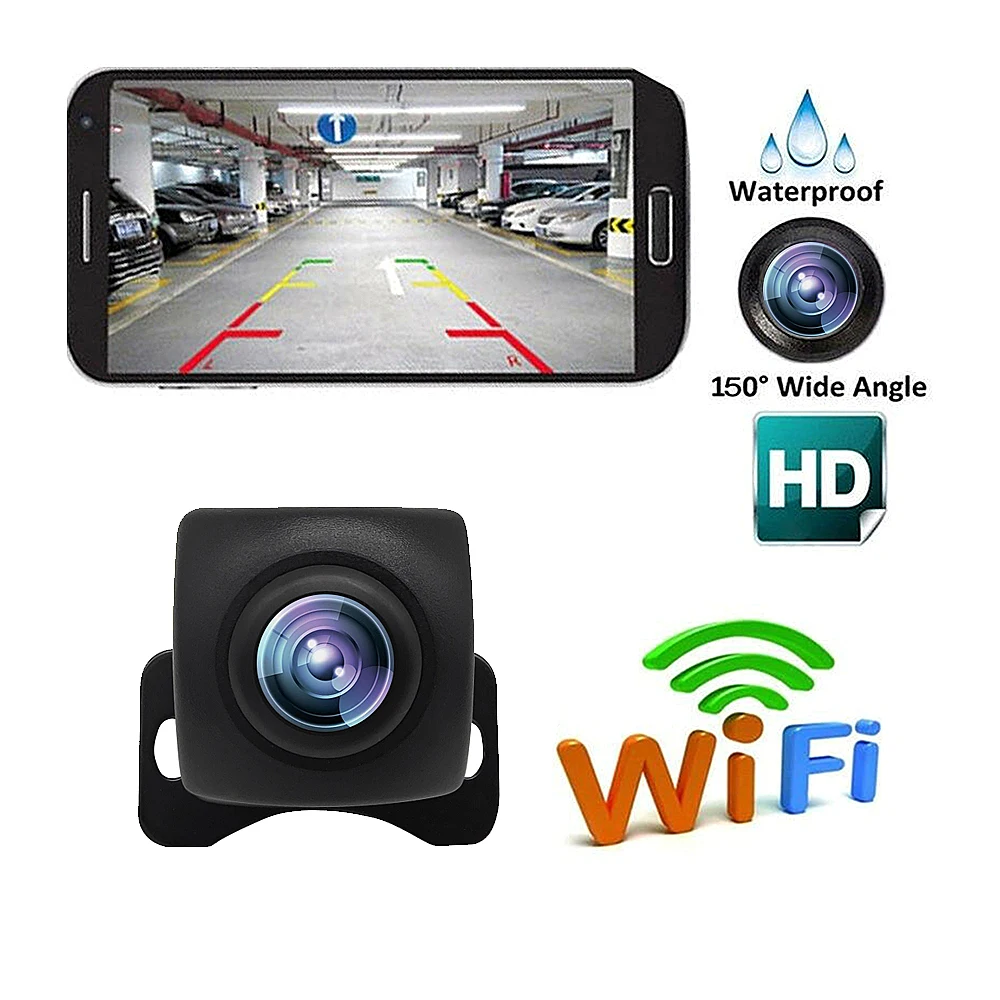 Автомобильное крепление WIFI камера заднего вида широкоугольный звездный свет