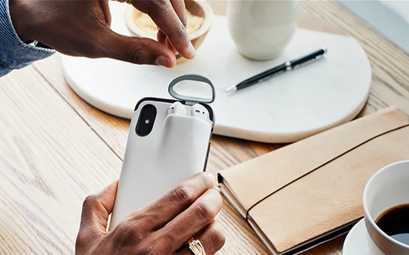 2 в 1 чехол для телефона с корпусом Airpods унифицированная защита ваших AirPods и iPhone