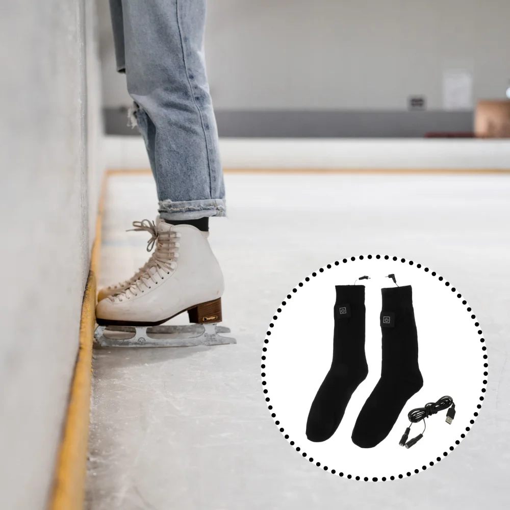 

1 Pair Intelligent Heating Sock Stylish Warm Sock Winter Sock (Battery)