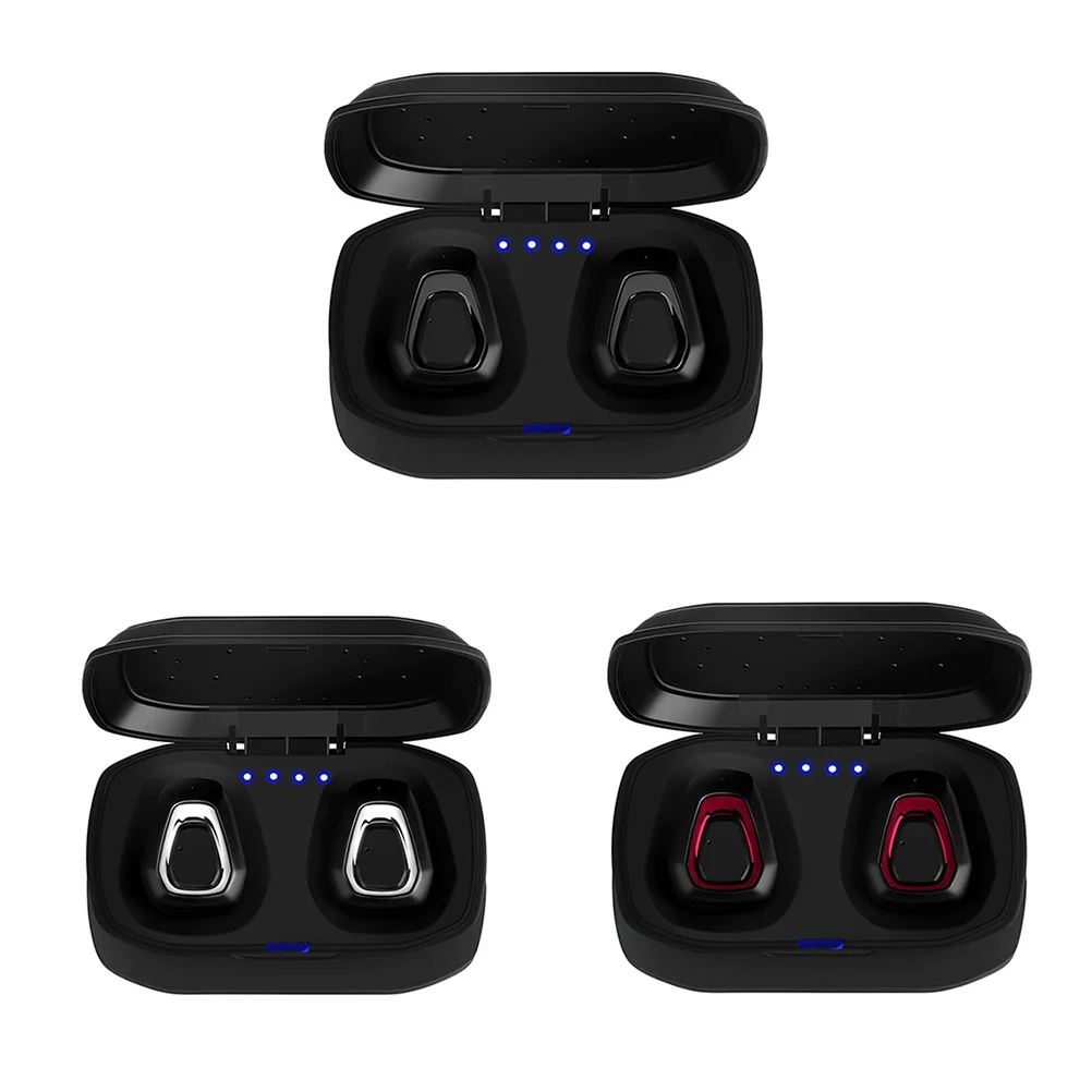 

TWS Mini Twins Stereo Wireless 5.0 Earphones Headphones HIFI In-ear Noise Cancelling Earbuds Headsets with Charging Dock MIC