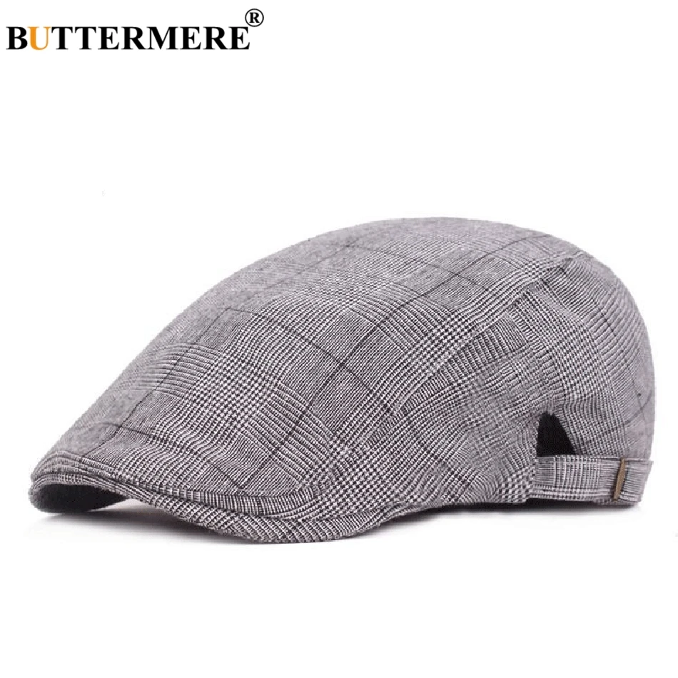 Мужская кепка BUTTERMERE с плоской подошвой хлопковая рисунком гусиные лапки