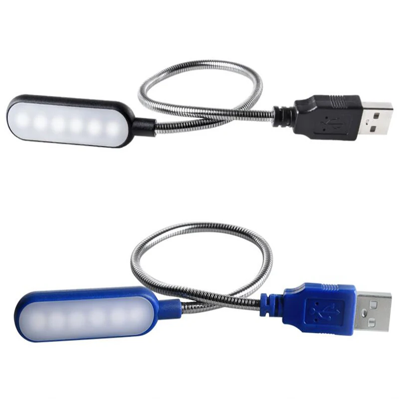 Portable LED Book Lights USB Reading Lamp Flexible Table Lamp for Power Bank Laptop Notebook PC Computer Mini Night Light