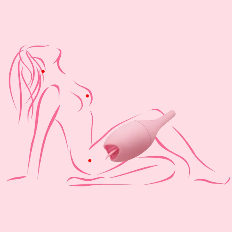 Женский Вибратор для орального лизания языка USB-вибратор прыжков Стимулятор