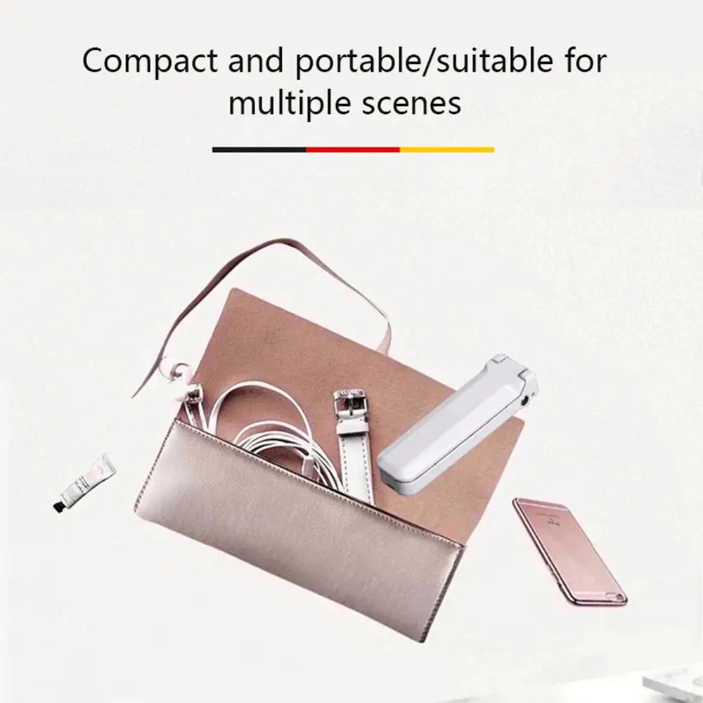 

Handheld Sterilization Lamp USB Portable Foldable UVC Disinfection Lamp For Home Travel White 4.911.38In