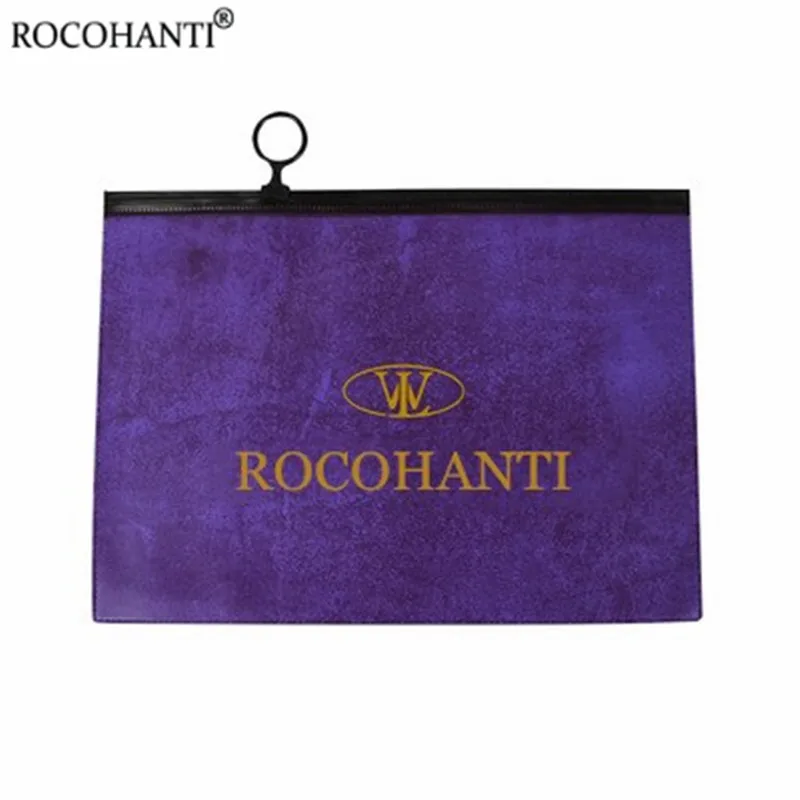 1000X Custom Colorful Purple Frosted Zipper Pvc Bag Plastic T-shirt Zip Lock Gift Bags For Cosmetic Clothing Packaging