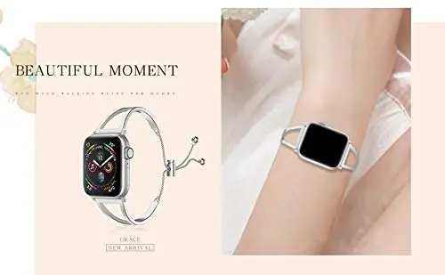 Ремешок из нержавеющей стали для Apple Watch 5 Band металлический браслет iWatch Series 4 3 2 1 38