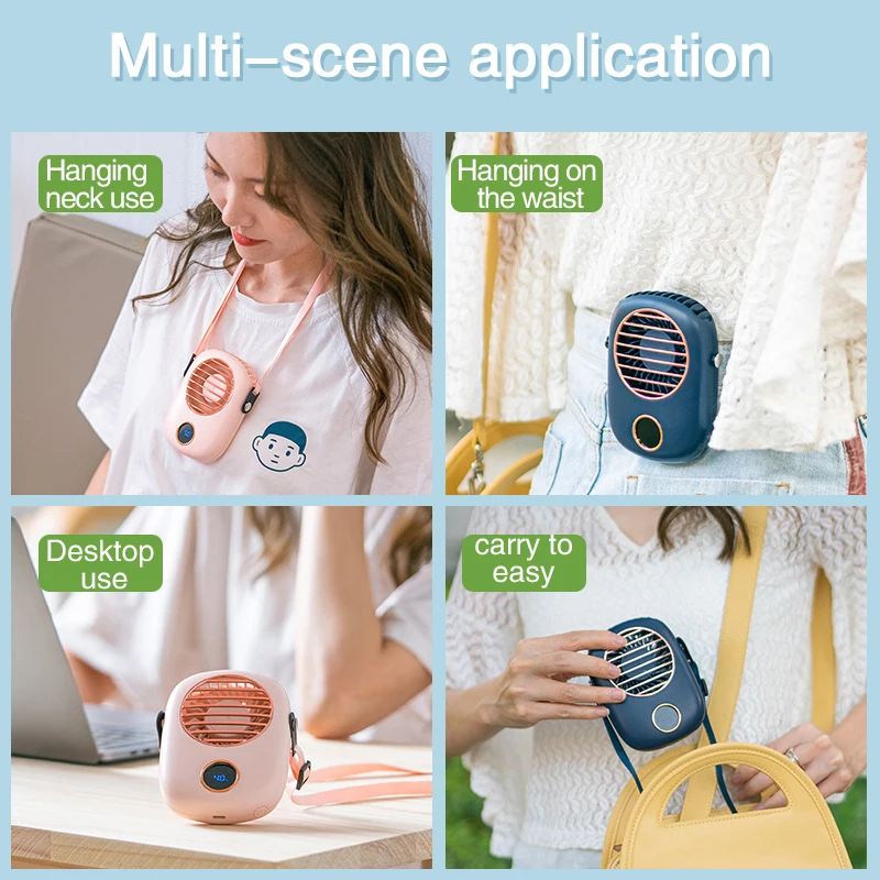 Шейный вентилятор без лопастей ленивый подвесной мини-вентилятор портативные