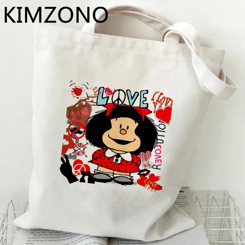 

Mafalda shopping bag shopper bolso tote reusable handbag cotton bag bolsa compra bolsas ecologicas sac tissu