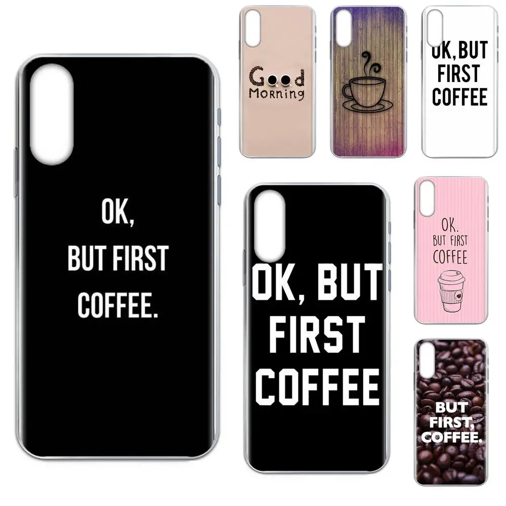Мягкий чехол из ТПУ для телефона Ok But First Coffee Samsung Galaxy Note 10 pro Plus Lite M60s|Бамперы| |