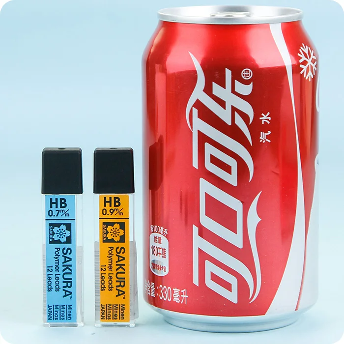 Сакура полимер приводит механический карандаш пополнения Замена 0 3 5 7 9 мм 12