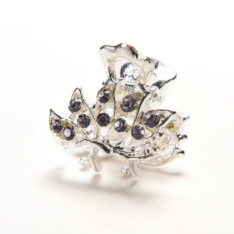 Детские Мини-зажимы с кристаллами в виде цветка для девочек |