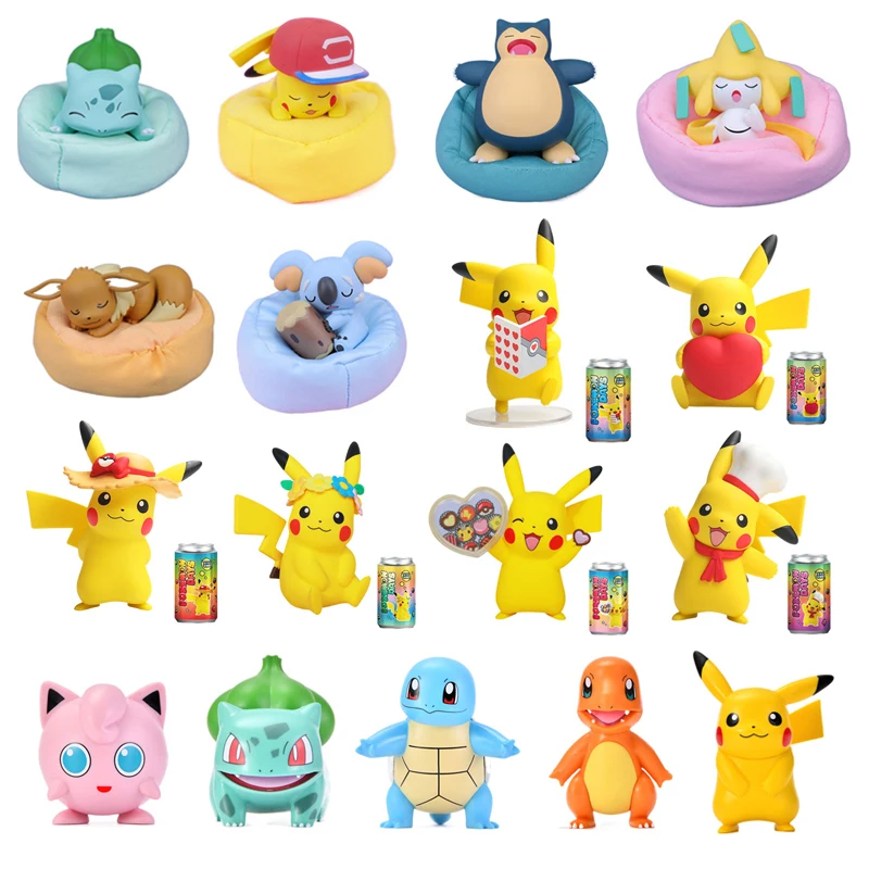 Покемон аниме периферийная кукла подарок Пикачу джирачи Eevee Komala Snorlax Bulbasaur Аниме