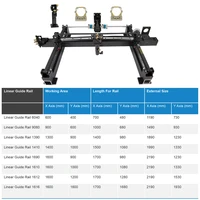 Mechanical Parts Set 1300mm900mm Single Double Head Laser Kits Spare Parts for DIY CO2 Laser 1390 CO2 Laser Machine