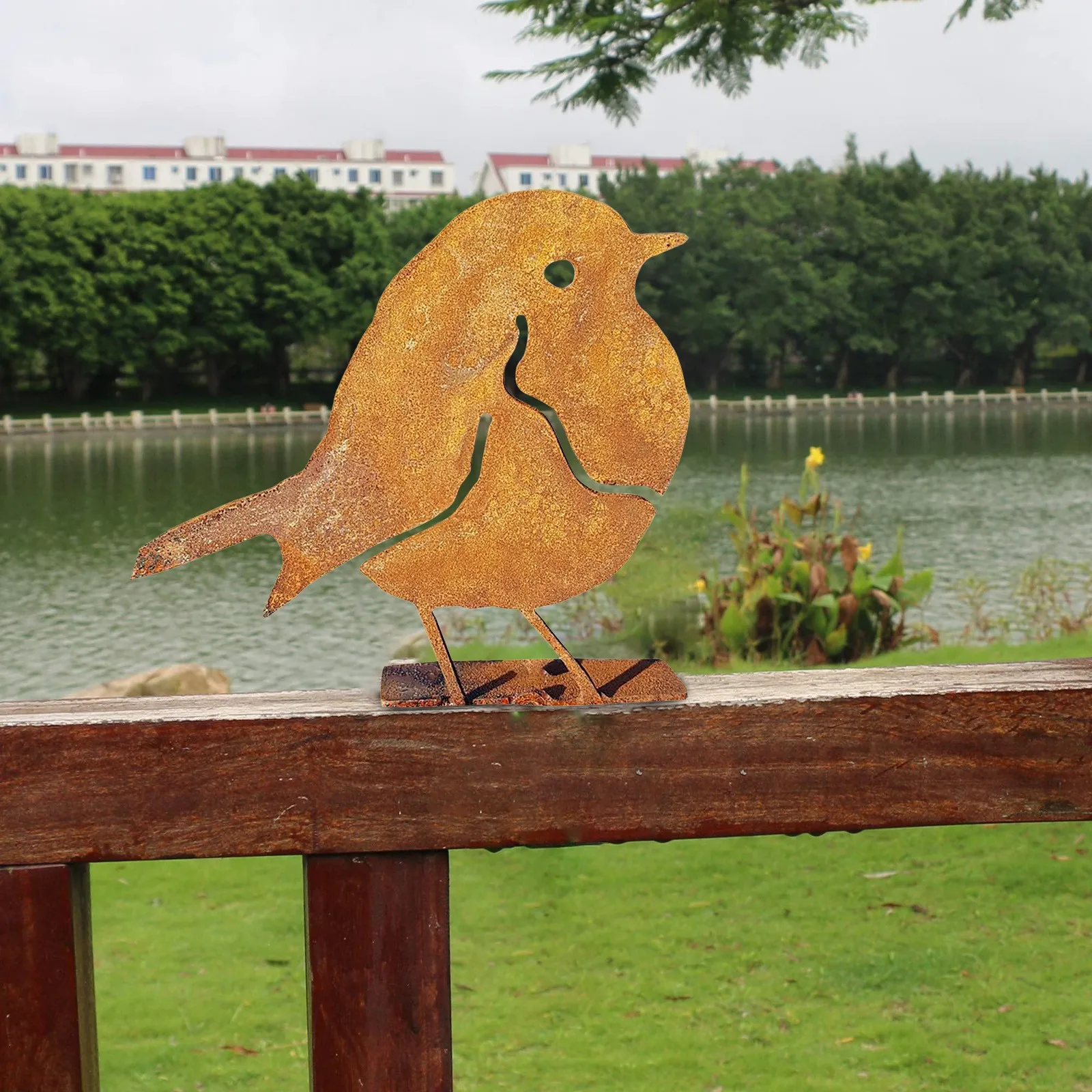 2 шт. декоративное украшение для сада в форме птицы|Садовые статуи и скульптуры| |