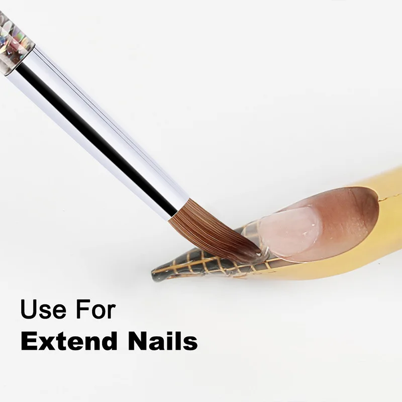 Акриловая кисть для ногтей 1 шт. акриловой пудры нейлона маникюра акриловых