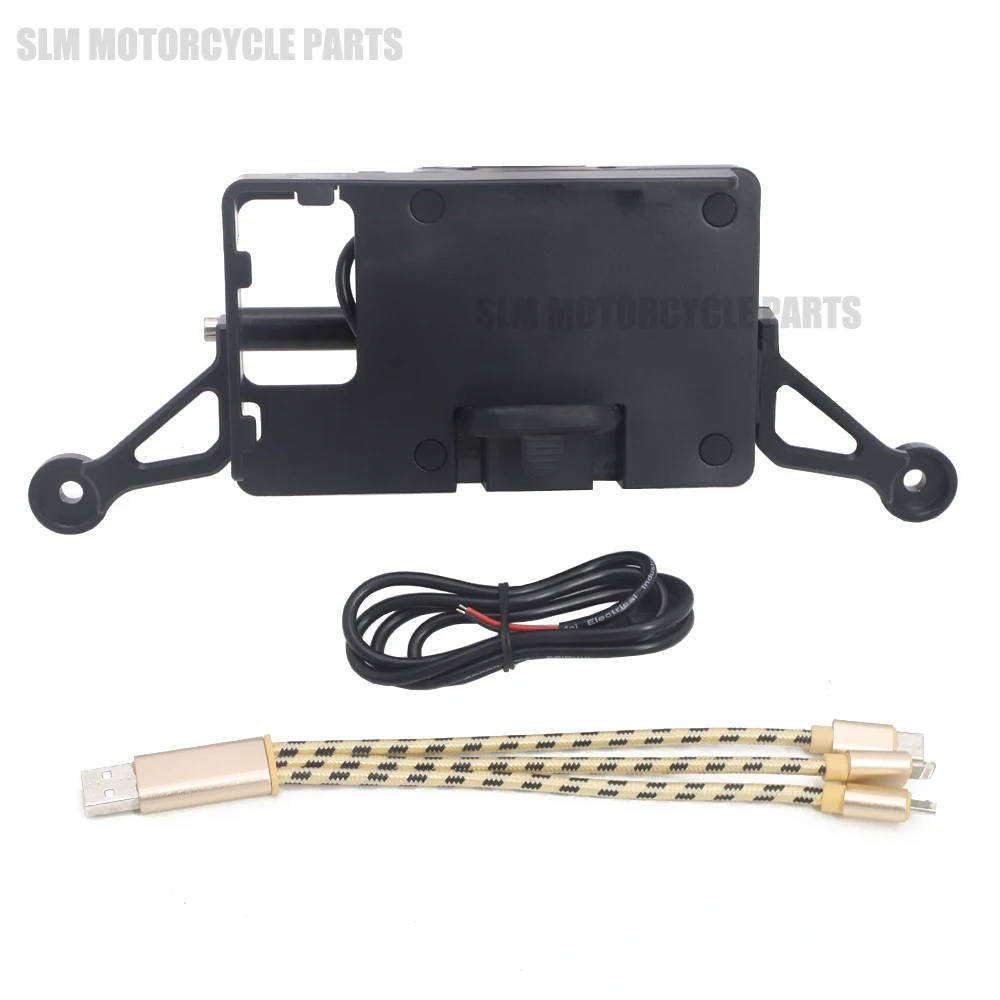 1 set Черный Для YAMAHA X-MAX 300 XMAX 300 gps/смартфон навигационная подставка зарядное устройство для мобильного телефона - Цвет: 1 set