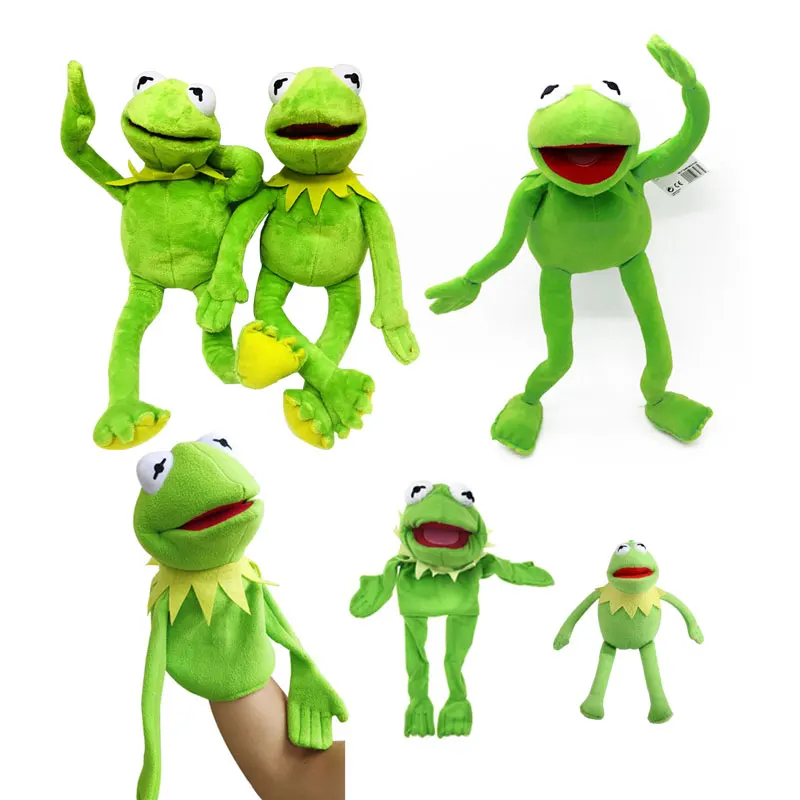 

40/60cm Kermit The Frog The Muppet Show Anime Sesame Street Frog Hand Puppet Doll Plush Toy Baby Kids Birthday for Gift