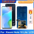 ЖК-дисплей 6,47 дюйма для Xiaomi Mi Note 10 Lite M2002F4LG M1910F4G, сенсорный дисплей, запасные части для Xiaomi Note 10 Lite, дисплей, оригинал