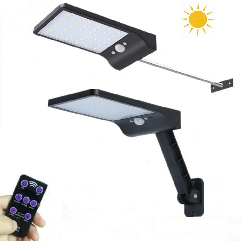 Настенный светильник на солнечной батарее с датчиком движения лампа