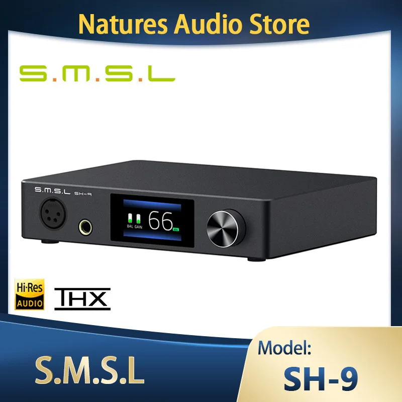 

SMSL SH8S SH-8S Hi-Res Headphone Amplifier 6.35mm RCA XLR Balanced/Unbalanced Gain Adjustable Amp