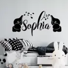 Наклейки на стену с именем слона, для украшения детской комнаты, детского сада, классной мебели, для детской спальни, D13