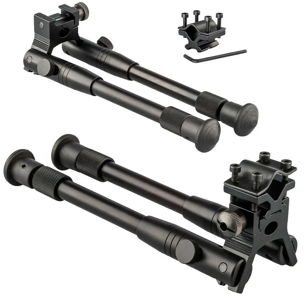

6-inch Adjustable Flat Tactical Tripod,Foldable Bracket Aluminum Tripod with Adapter Bipod Hunting Gun Accessories