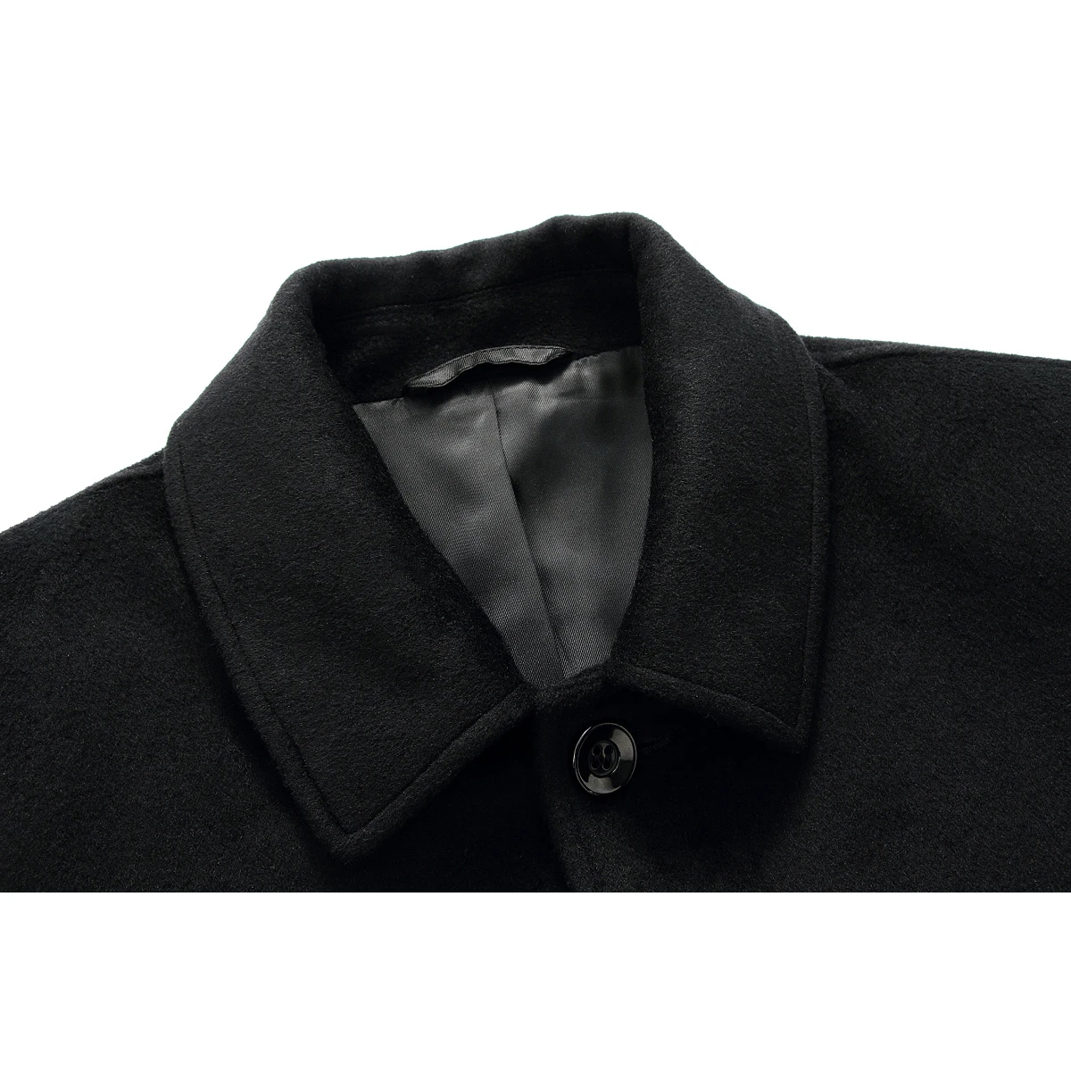 Mirecoo Брендовые мужские шерстяные пальто осень зима Новые однотонные