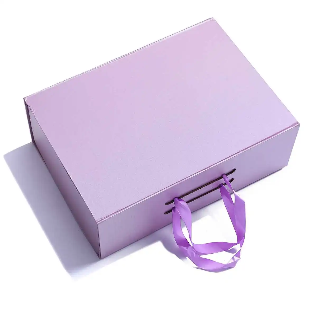 Purple Складная картонная коробка для хранения Универсальная упаковочная коробка для подарка жесткая коробка ручная коробка для Свадебные Вечерние платья 4 цвета - Цвет: Purple