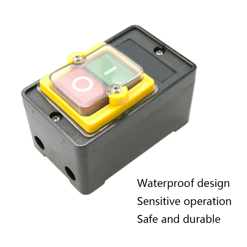 

Waterproof Latching Push Button Switch Momentary Push Button Suitable for 400 Type Cutting Machine Switch 380V