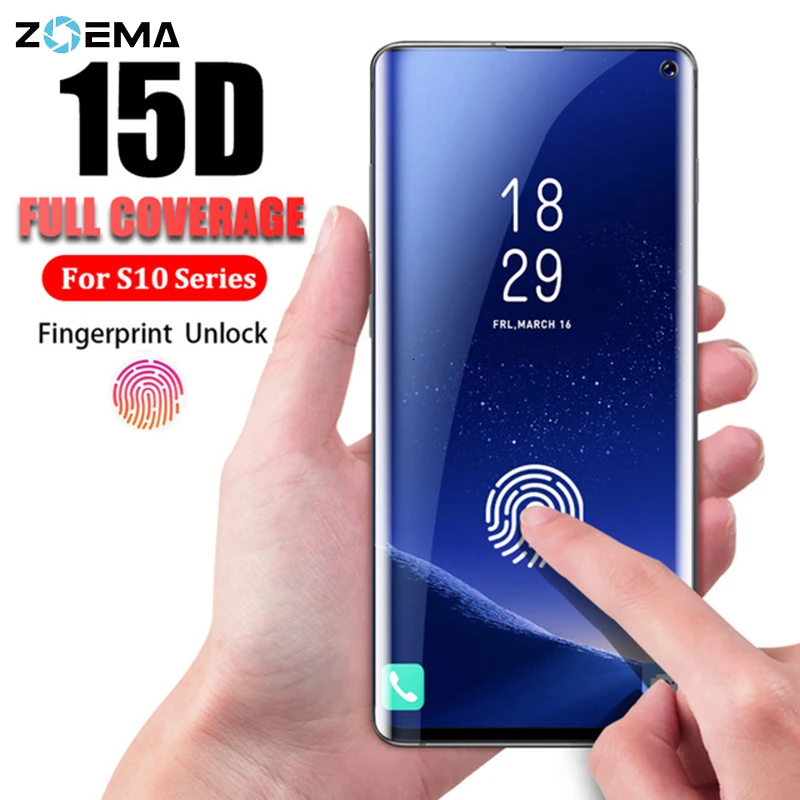 Защитное стекло закаленное 3d-стекло с полным покрытием для Samsung Galaxy S10 S10e S9 S8 Plus S7
