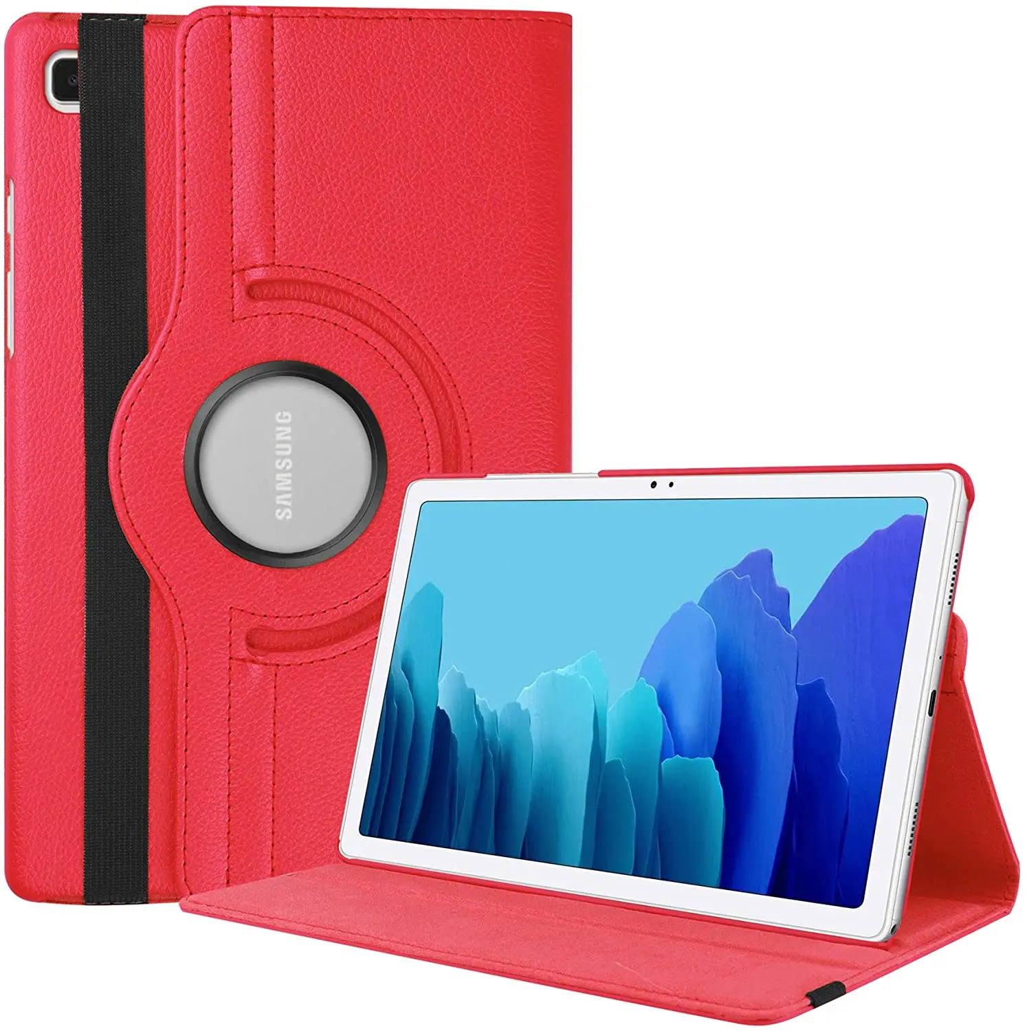 360 Rotating Smart Case for Samsung Galaxy Tab A7 10.4 inch 2020 SM-T500/T505 Premium PU Leather Swivel Stand Cover for SM-T517