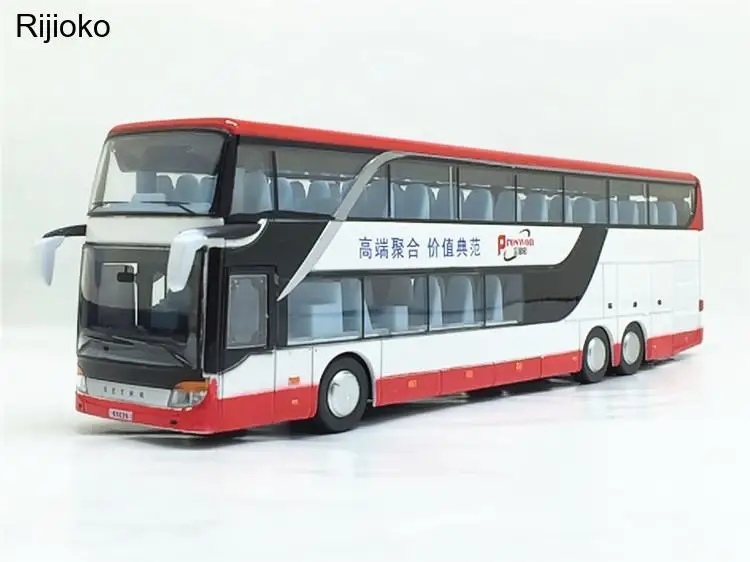 

Quality 1:32 Alloy Pull Back Bus Model,high Imitation Double Sightseeing Bus,flash Toy Vehicle