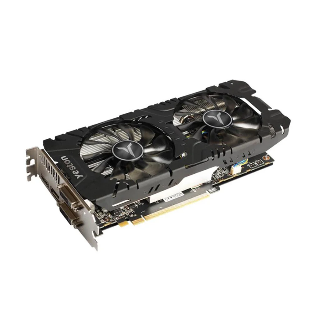 Yeston RX 580 2048SP 8G D5 GAEA Графическая карта, видеокарта Radeon Chill 20 двойной вентилятор охлаждения 8 ГБ GDDR5 256bit DP* 3/HD/DVI-D ПК