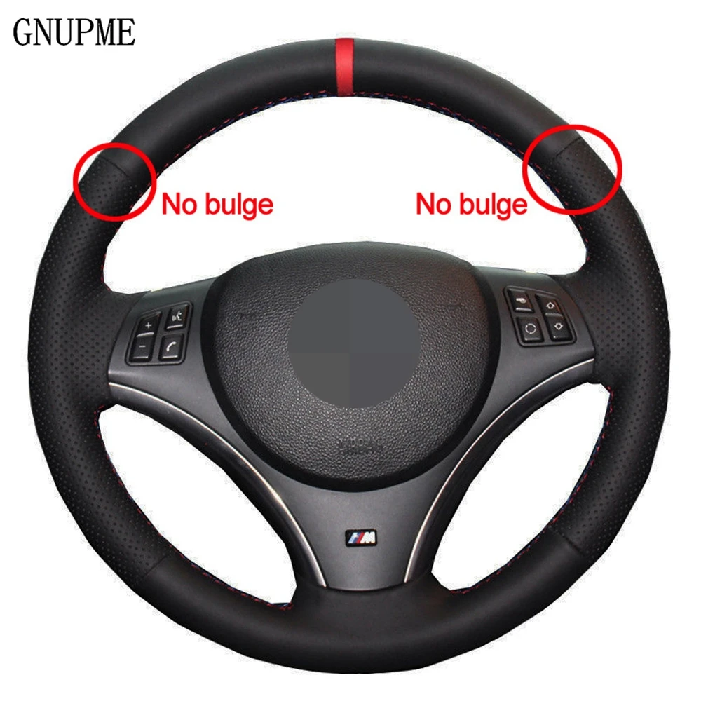Car Steering Wheel Cover Artificial Leather Volant Funda Volante For BMW E90 325i 330i 335i E87 120i 130i 120d (No Drum kits )