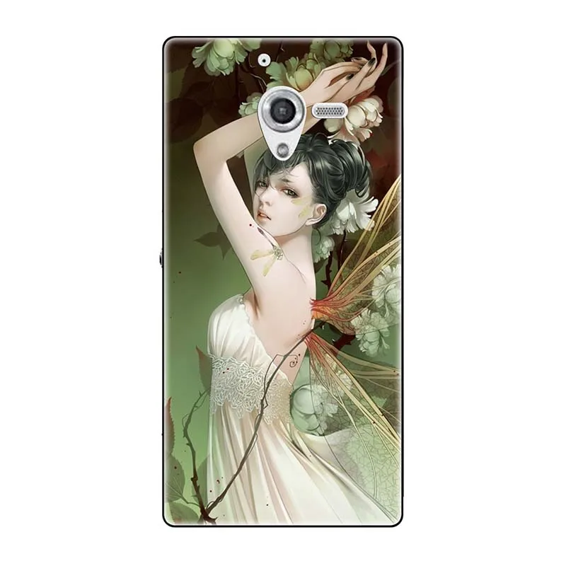 A186 Телефонные чехлы для sony Xperia ZL непосредственный сбыт из L35H C6502 C6503 C6506 5," чехол с принтом(розы); волк милый чехол-крышка с узорами чехол для телефона чехол Fundas Para - Цвет: A186
