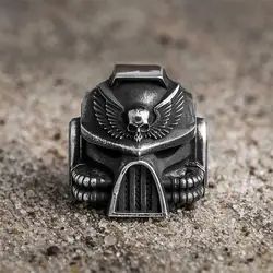 Кольцо со шлемом космодесантника из Warhammer 40000