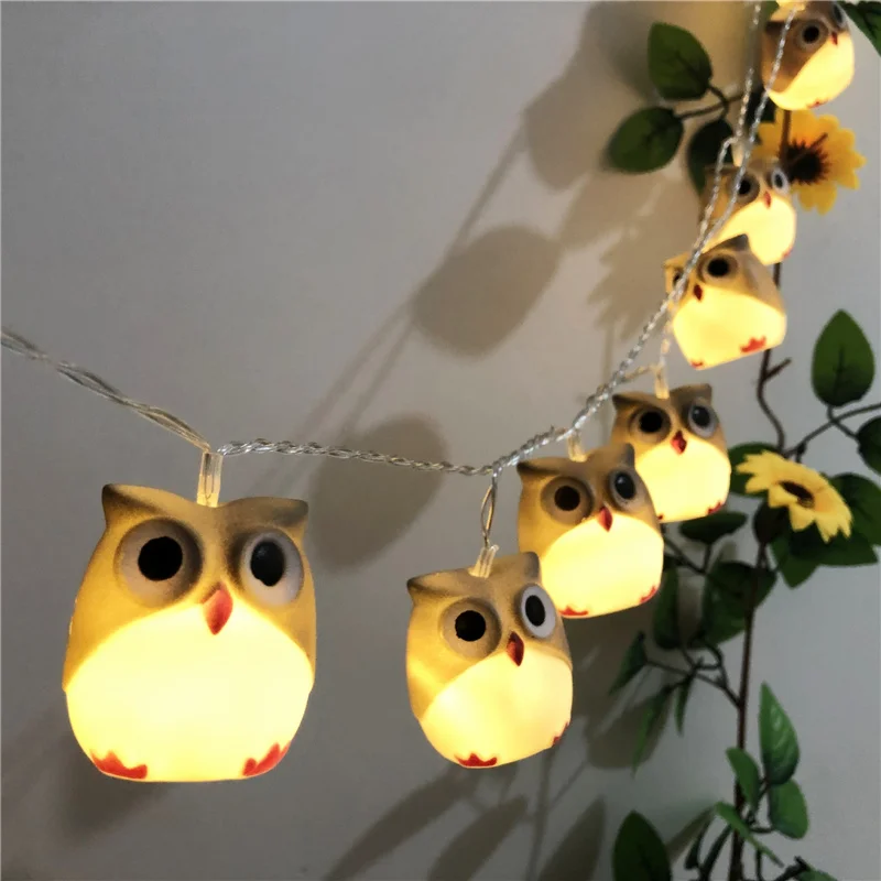 

Halloween New Owl Lights String Party Garden Decoration Lights String