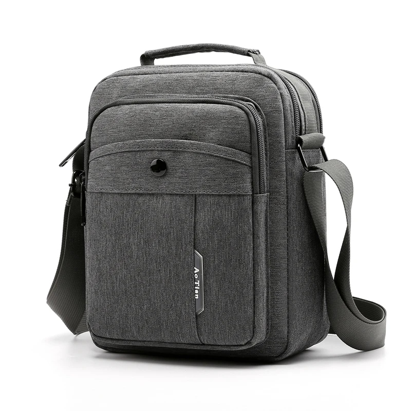 Повседневные мужские сумки на плечо AOTIAN маленькая Повседневная дорожная сумка