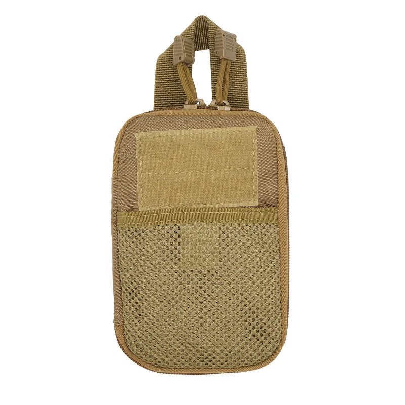 Тактическая Сумка Molle, военная медицинская сумка, охотничий рюкзак, аксессуары, многофункциональная сумка для телефона с маленьким ключом - Цвет: Khaki