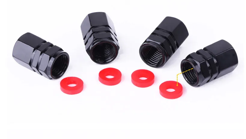 4 шт. алюминиевые шестигранные крышки для клапанов мотоциклов|Принадлежности