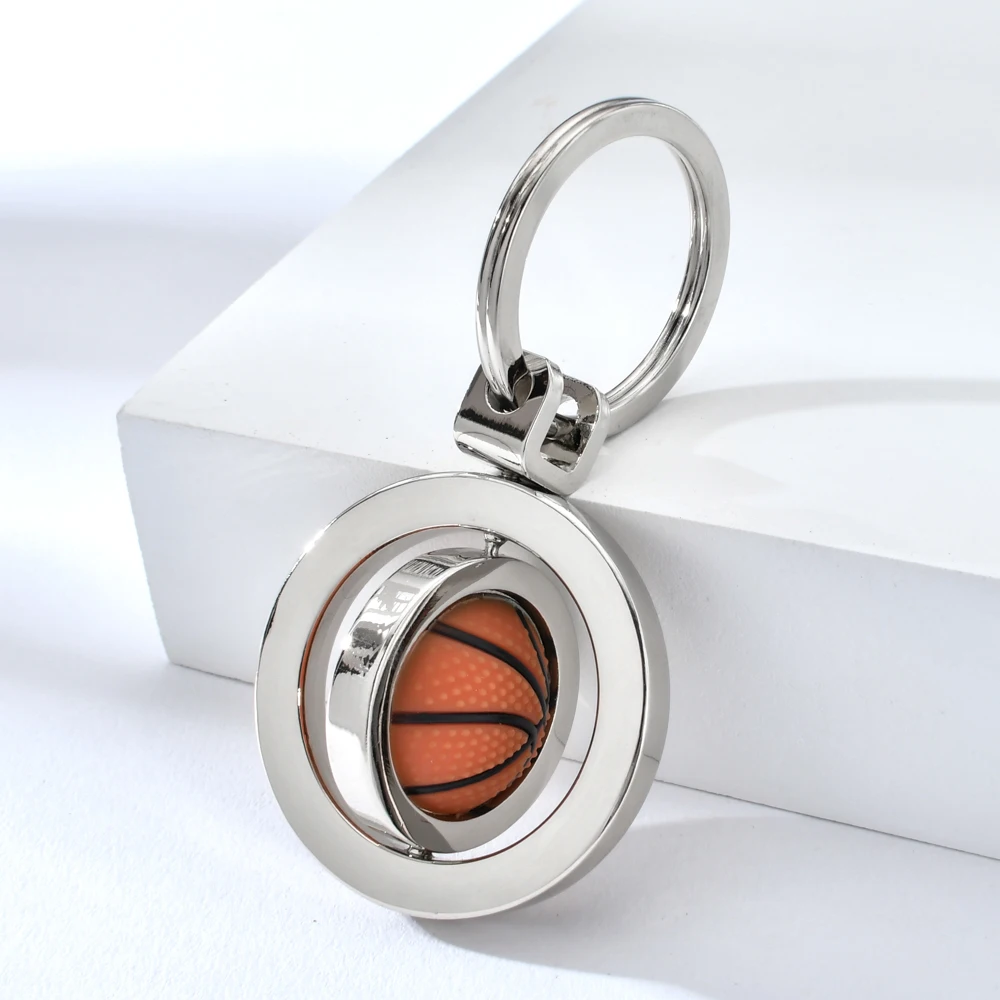Крутой Вращающийся брелок для ключей Мини-футбола мужчин яркий баскетбола