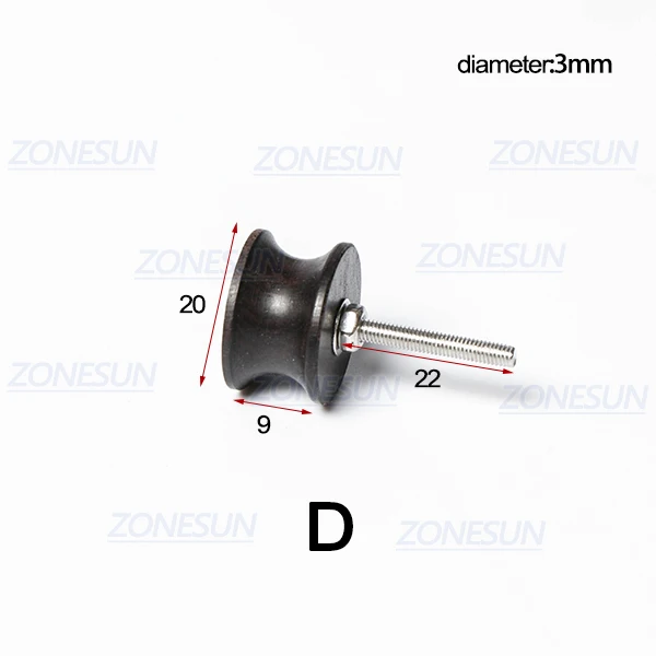Size D ZONESUN PJ-MT1 инструмент для полировки кожи Полировочная машина для полировки кожи черное дерево полировка кромок с кожаным наконечником полировщик боковой границы - Цвет: Size D