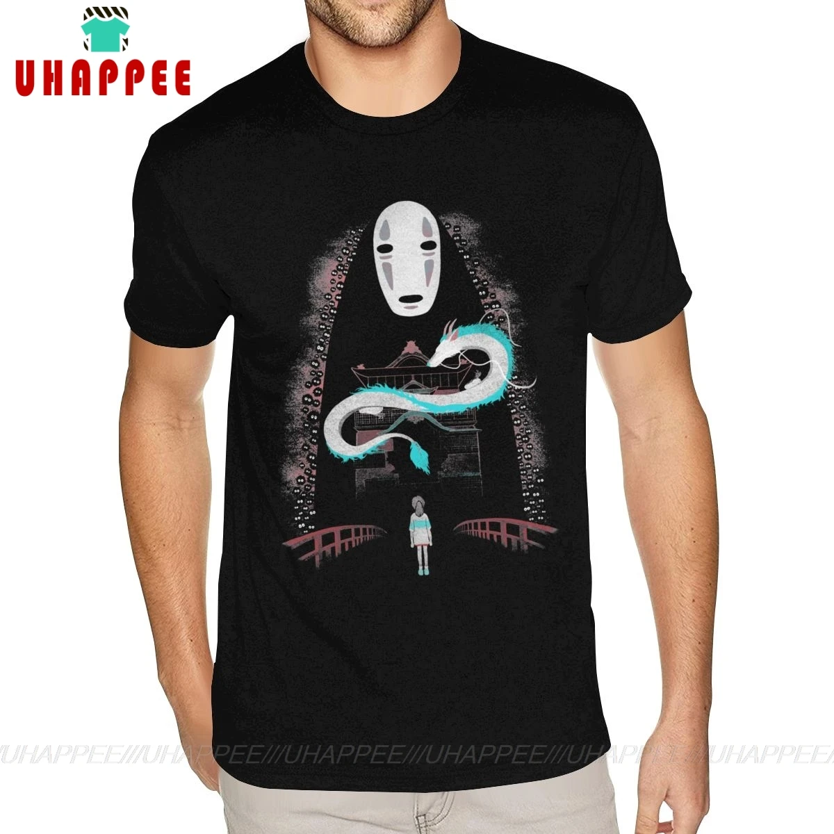 80s футболки с коротким рукавом и круглым вырезом хлопковые мужские черные 3XL |