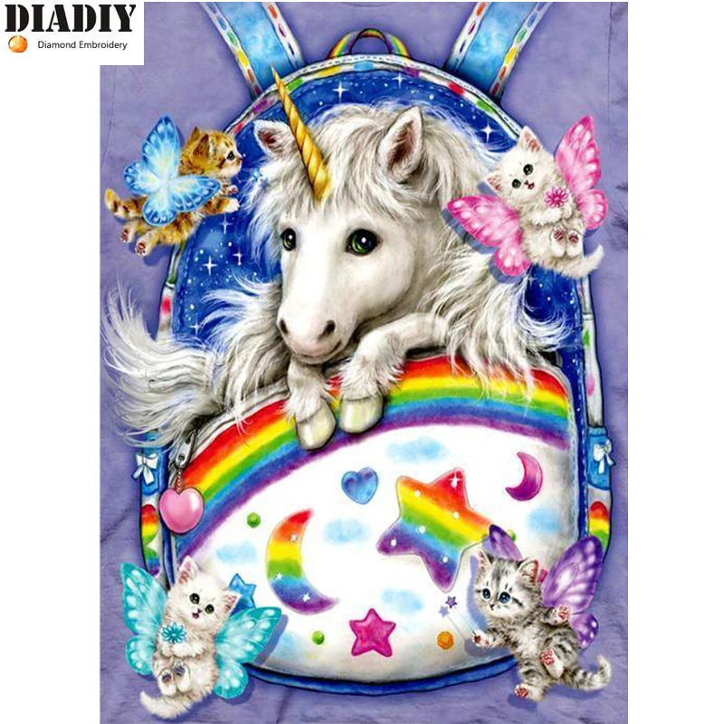 

Full Square Diamond 5D DIY Diamond Painting unicorn 3D Embroidery Cross Stitch Mosaic Home Decor