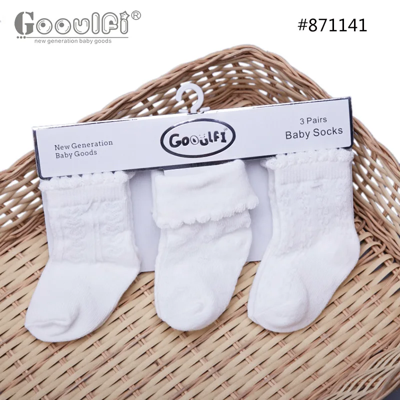 3 пары/партия Детские однотонные носки | Детская одежда и обувь