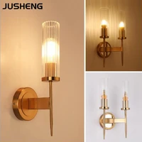 jusheng 12 light bedroom wall light sconce bronze wall lamp vintage wall lighting fixtures with e27 bulb iron retro home