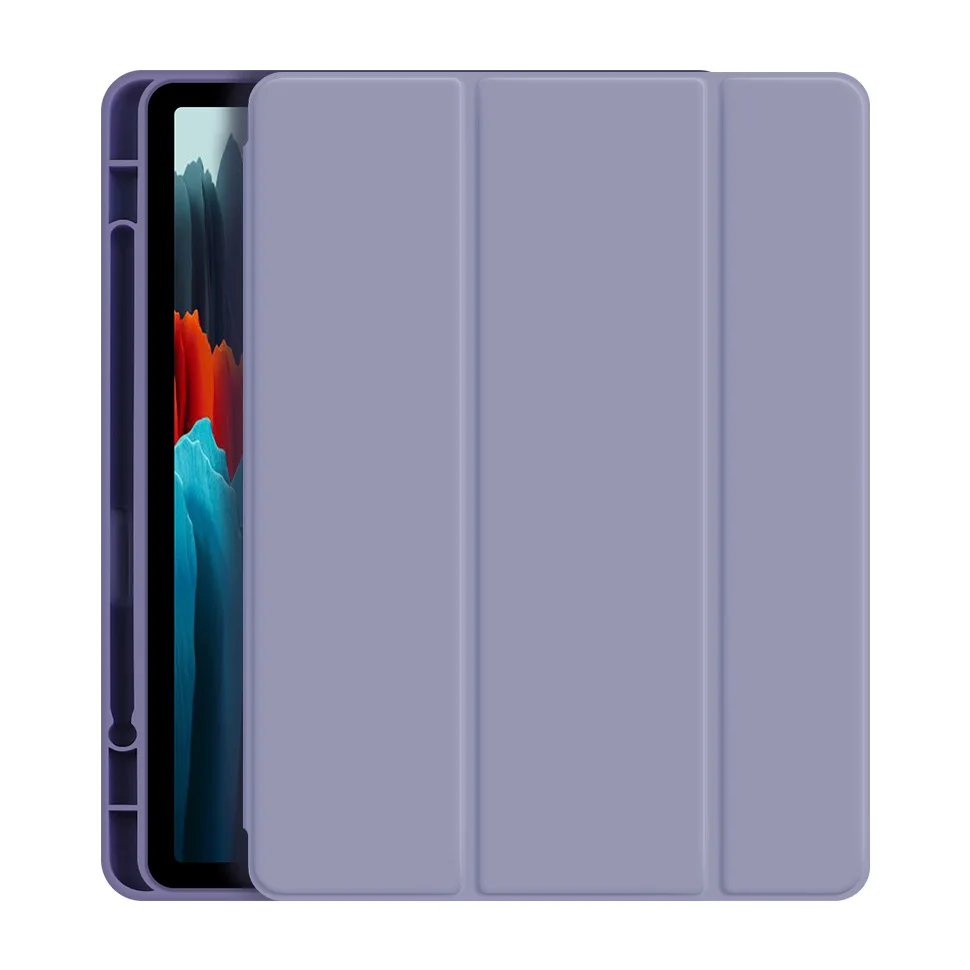 for new samsung galaxy tab s7 fe lte 12 4 plus case for samsung tab s7 11 case with pencil holder model sm t730 t736auto sleep free global shipping